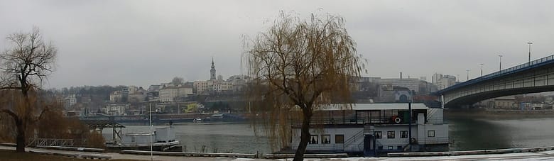 Widok na stare miasto w Belgradzie